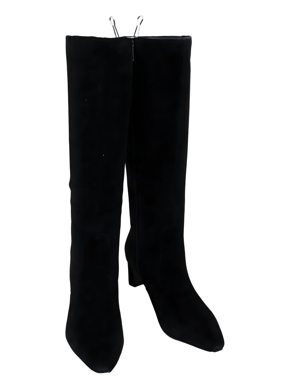 Rockport Womens Mabel Black Suede Knee High Heeled Dress Boots Size 9M